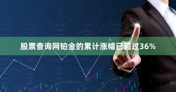 股票查询网铂金的累计涨幅已超过36%